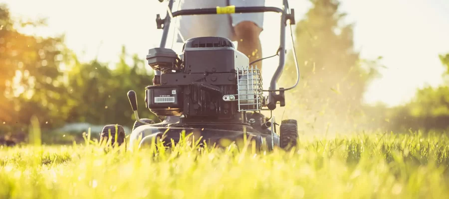 gas vs electric lawn mowers in California
