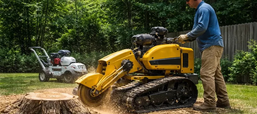 how to run and use a stump grinder