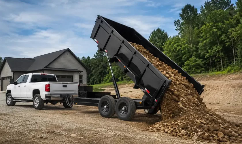 what size dump trailer to rent and the cost of rental